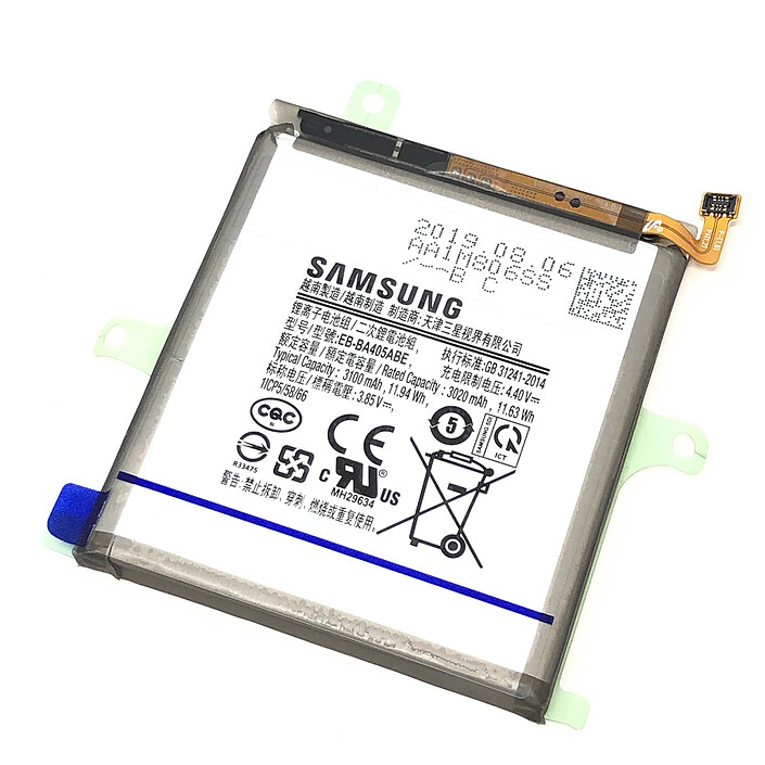 Samsung Batterie pour Samsung Galaxy A40 3020mAh EB-BA405ABE Blanc