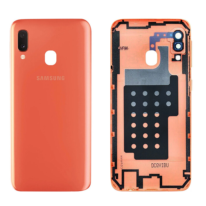 Samsung Cache Batterie pour Galaxy A20e Façade arrière Original  Corail