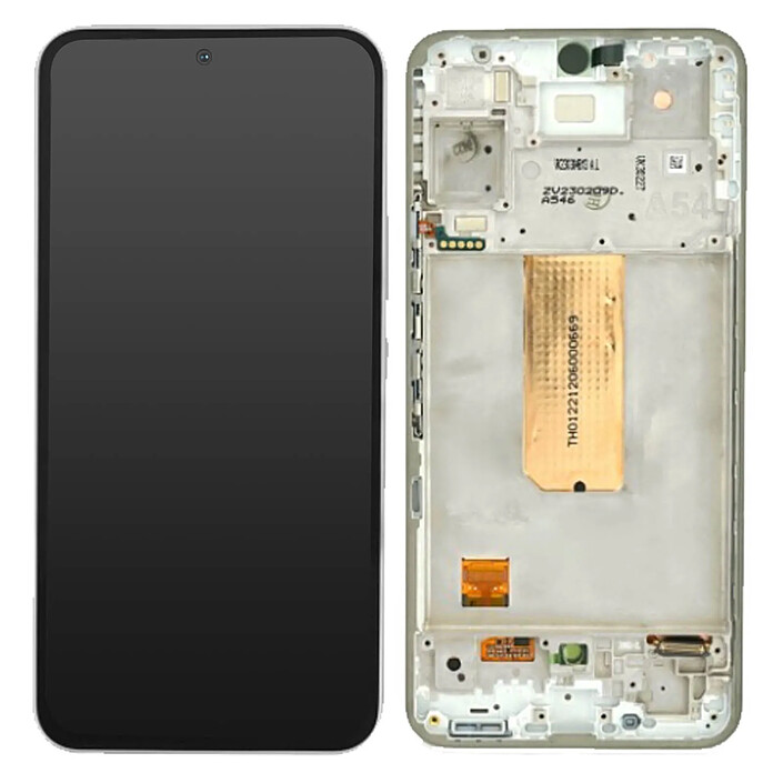Samsung Écran Complet pour Samsung Galaxy A54 5G Vitre Tactile et Châssis Blanc