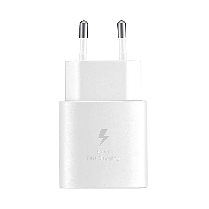 samsung Chargeur Secteur USB-C Samsung Original 25W Câble USB-C Power Delivery 3.0 Blanc