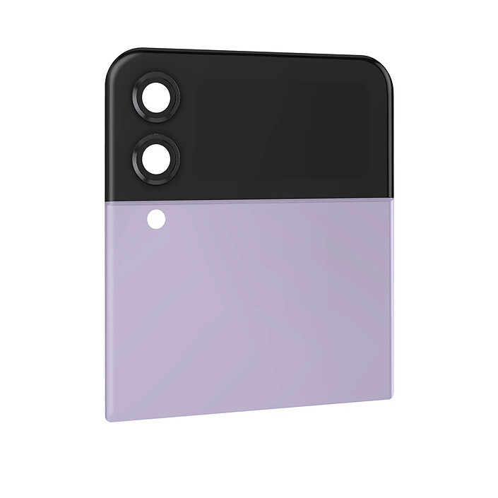 Samsung Vitre Arrière Supérieure Originale pour Samsung Z Flip 4 avec Écran Externe  Violet