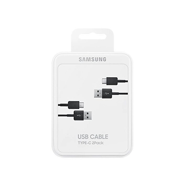 Samsung Pack de 2 Câbles USB-A / USB-C Charge et Synchronisation 1.5m Noir pas cher