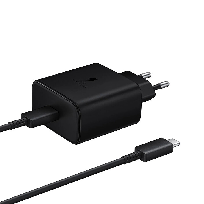 samsung Chargeur Secteur Samsung Original Câble USB-C vers USB-C Fast Charging 2.0 Noir