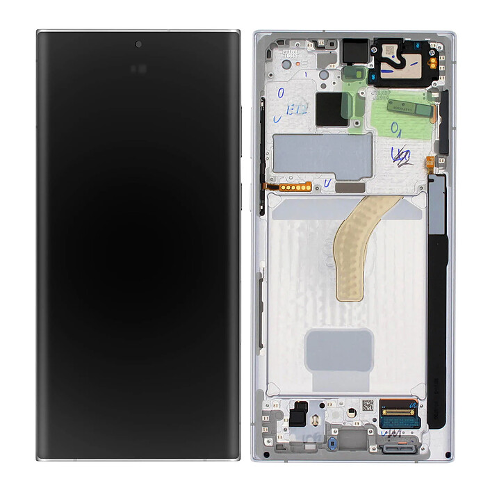 Samsung Bloc Complet pour Samsung Galaxy S22 Ultra Écran LCD Vitre Tactile Blanc