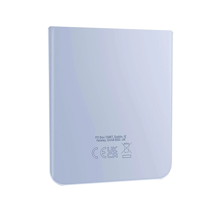 Samsung Vitre Arrière Inférieure Originale pour Samsung Galaxy Z Flip 4  Bleu