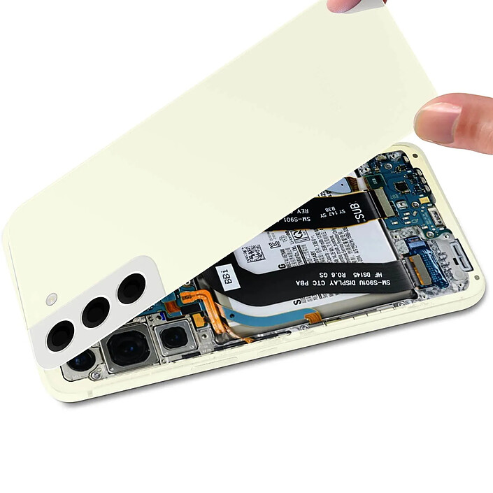 Avis Samsung Cache Batterie Originale pour Samsung Galaxy S22 Plus avec lentille caméra  crème