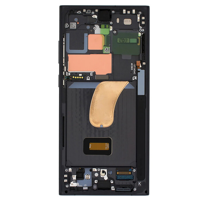 Samsung Écran pour Samsung Galaxy S23 Ultra Vitre Tactile et Châssis Phantom Noir