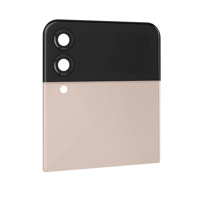 Samsung Vitre Arrière Supérieure Originale pour Samsung Z Flip 4 avec Écran Externe  Rose Gold