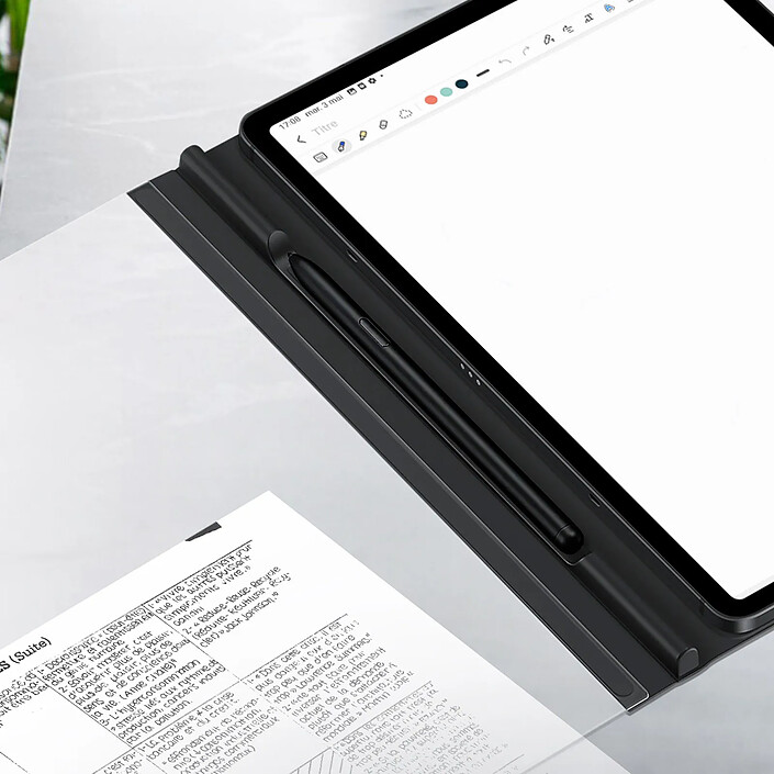 Samsung Étui pour Samsung Galaxy Tab S8 et S7 Note View Cover  Transparent pas cher