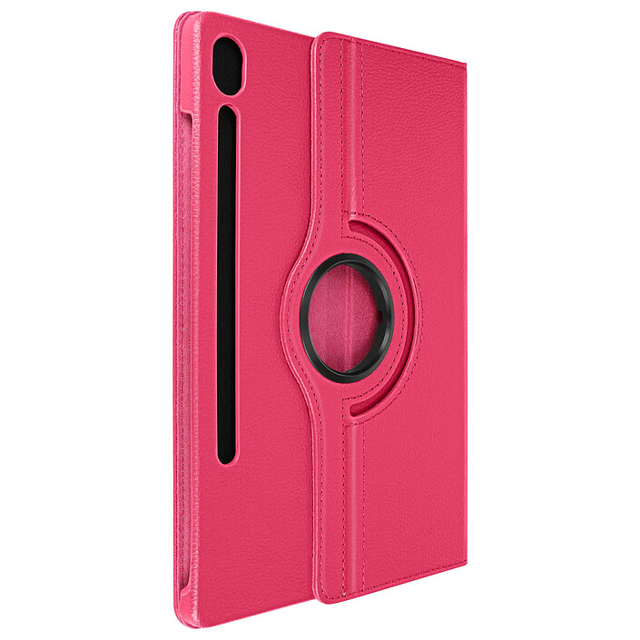 Étui folio pour Samsung Tab S9 FE Support rotatif Paysage Portrait Fuchsia