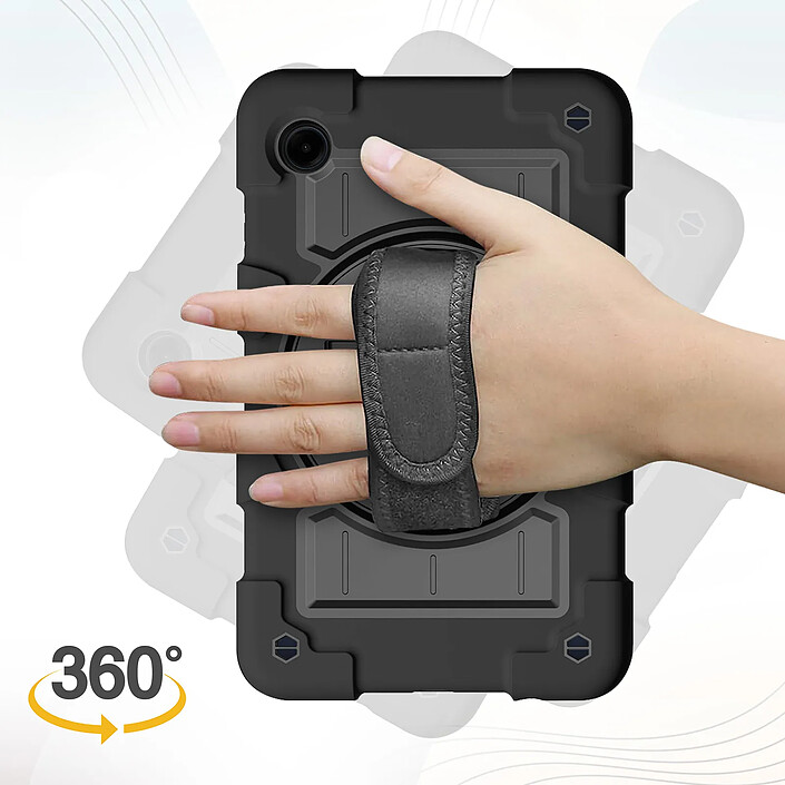 Acheter Avizar Coque pour Samsung Galaxy Tab A9 Antichoc Béquille et Poignée Rotative