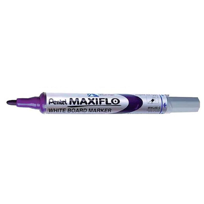 PENTEL Marqueur pour tableau blanc MAXIFLO MWL5S, violet, 2mm x 12