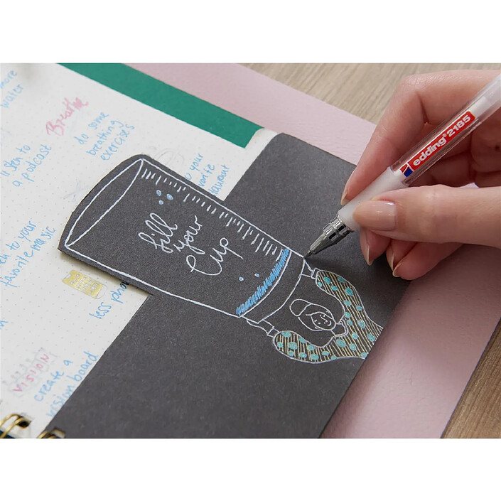 Acheter EDDING Roller à Encre Gel Grip 2185 Rose 0,7 mm x 3