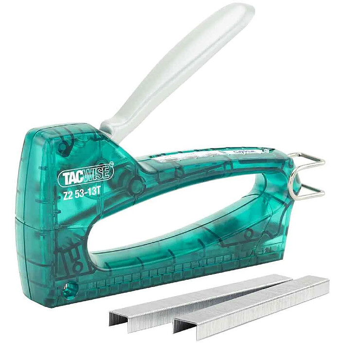 TACWISE Agrafeuse manuelle Z2 53-13T, plastique, vert/ transparent