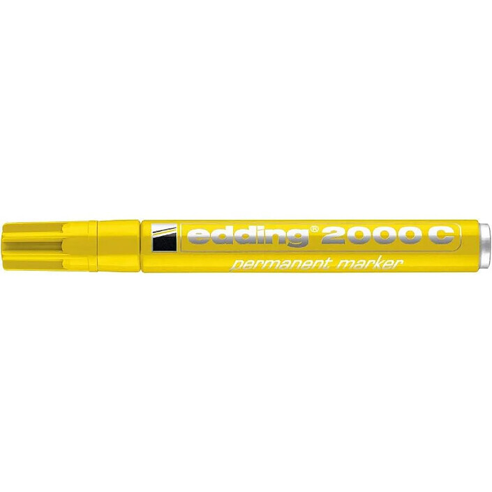 Acheter EDDING Marqueur Permanent 2000C Corps Alu Jaune Pointe Ronde 1,5-3 mm x 6