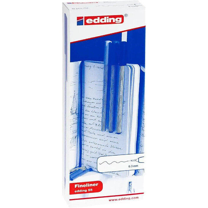 Avis EDDING Feutre fin 55 jaune 0,3 mm x 10