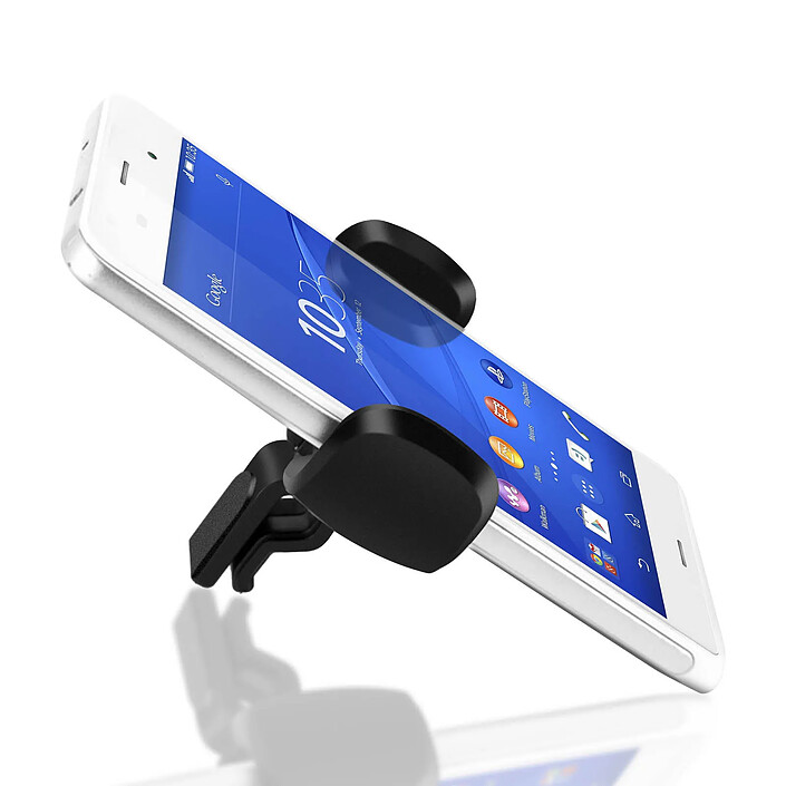 akashi Support Voiture Smartphone Fixation Grille d'aération Rotatif à 360° Akashi Noir