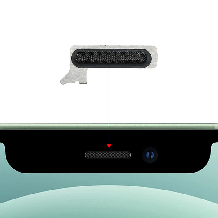 Avis Clappio Grille écouteur interne pour iPhone 12, 12 Mini, 12 Pro, 12 Pro Max Noir