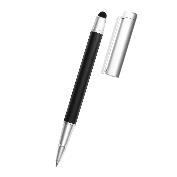 4smarts Stylet Smartphone et Tablette Tactile 2en1 Stylo à Bille 4Smarts Argent et Noir