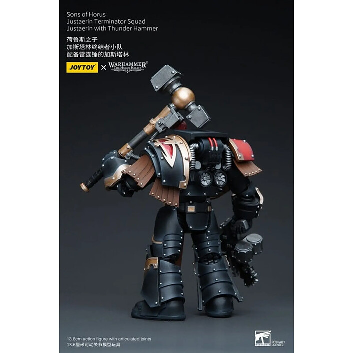 Avis Warhammer The Horus Heresy - Figurine 1/18 Sons of Horus Justaerin Terminator Squad Justaerin with Thunder Hammer 12 cm