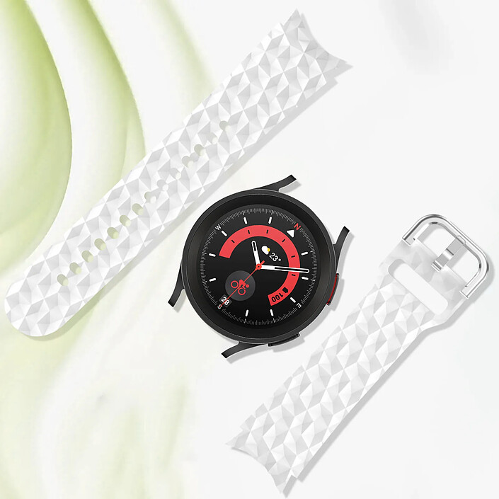 Avis Avizar Bracelet pour Samsung Galaxy Watch 5 / 5 Pro / 4 Silicone Texturé Losange