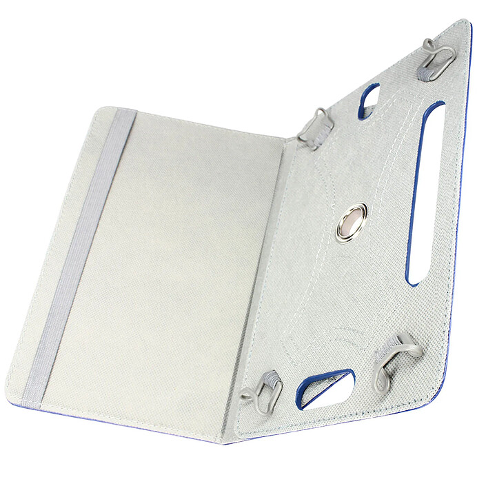 Clappio Housse pour Tablettes jusqu'à 10,1 pouces Étui Universel Clapet Fonction Support Bleu