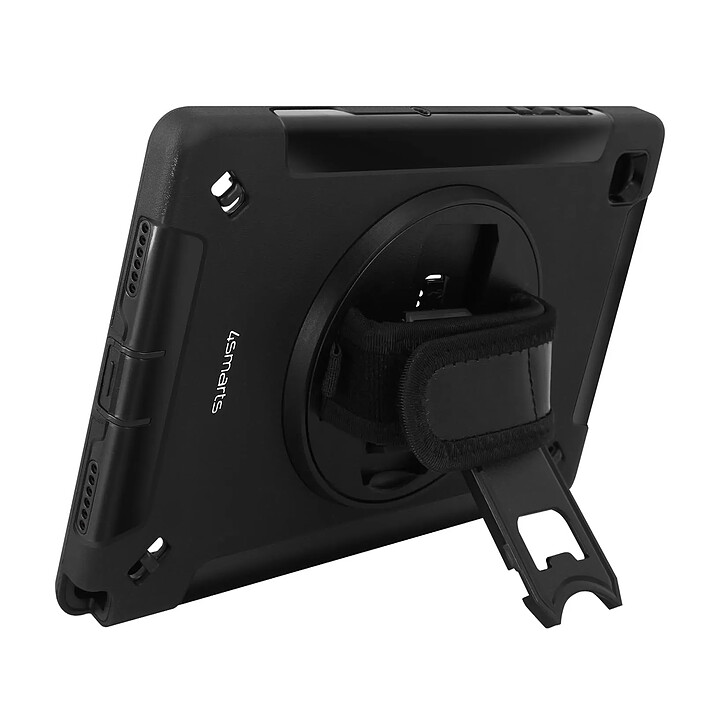 4smarts Coque Samsung Galaxy Tab A8 10.5 Antichoc Poignée Béquille Grip 4Smarts Noir