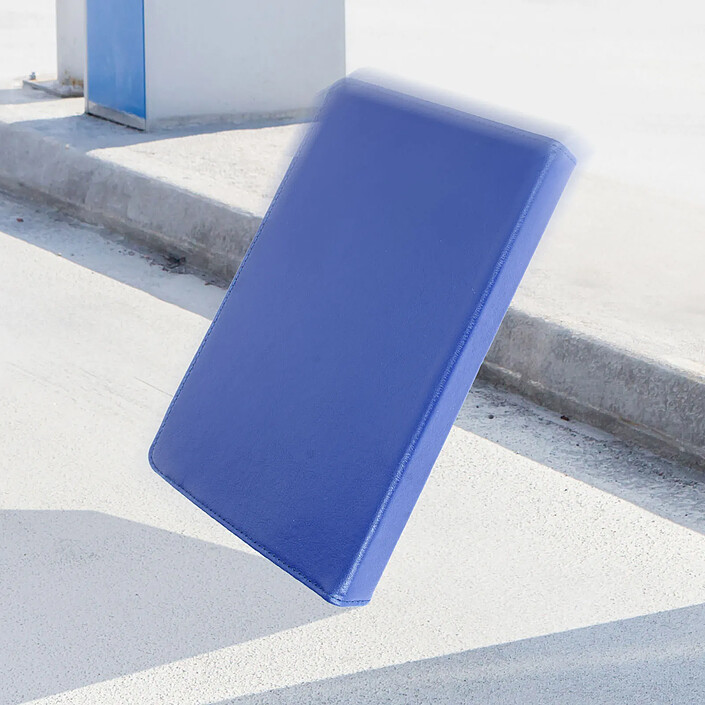 Clappio Housse pour Tablettes jusqu'à 10,1 pouces Étui Universel Clapet Fonction Support Bleu pas cher