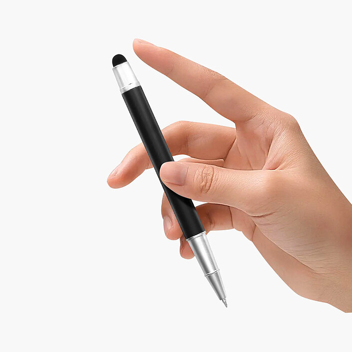 Acheter 4smarts Stylet Smartphone et Tablette Tactile 2en1 Stylo à Bille 4Smarts Argent et Noir
