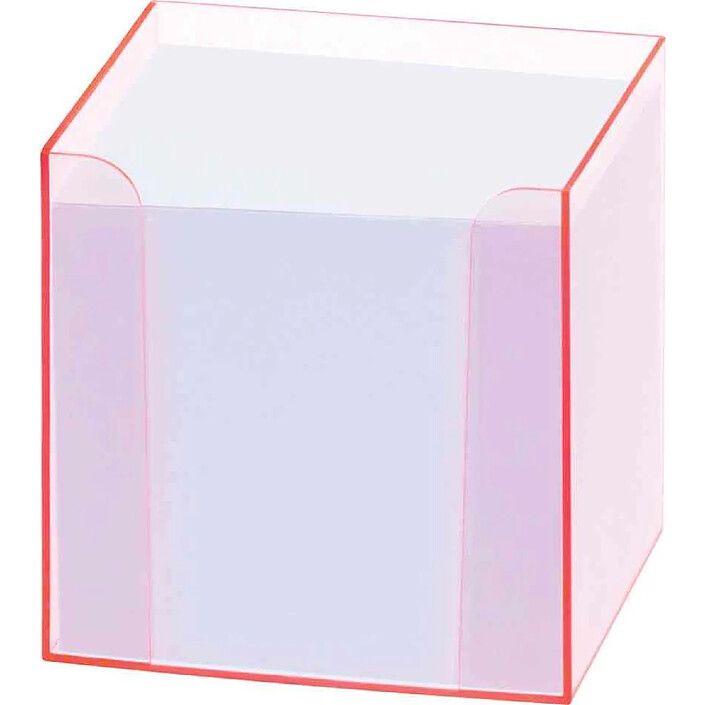 FOLIA Porte bloc-notes 'Luxbox' avec des bords luminescents, Rose