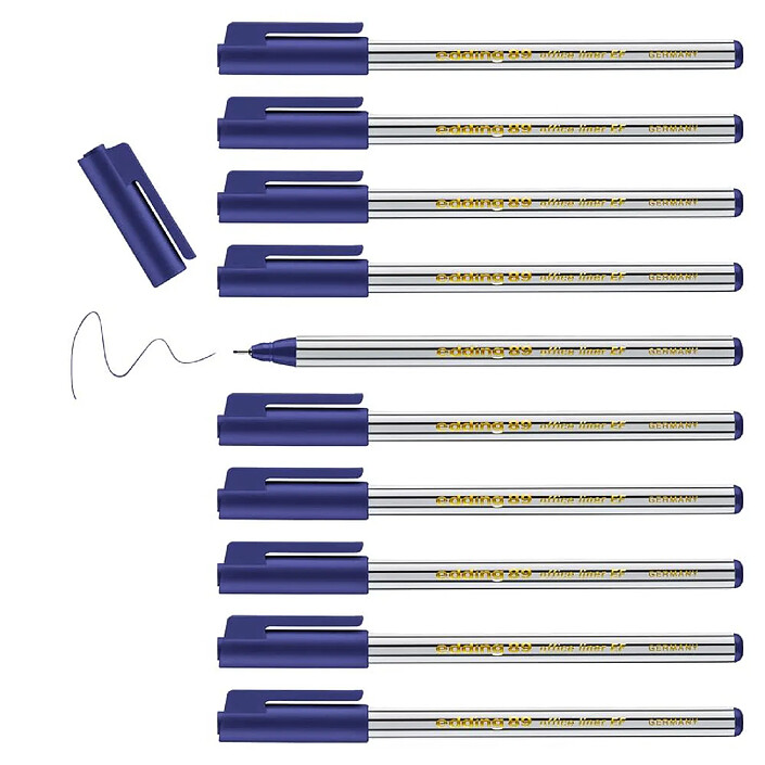 EDDING Feutre fin 89 bleu 0,3 mm x 10