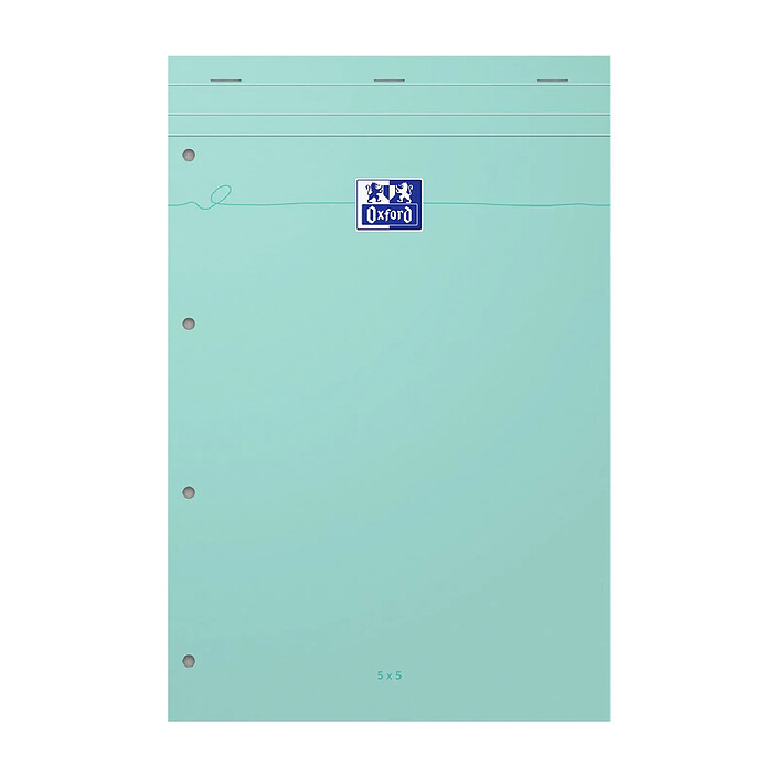 OXFORD Bloc notes SMART Pastel 210 x 315 mm quadrillé 5X5 60 pages coloris aléatoires