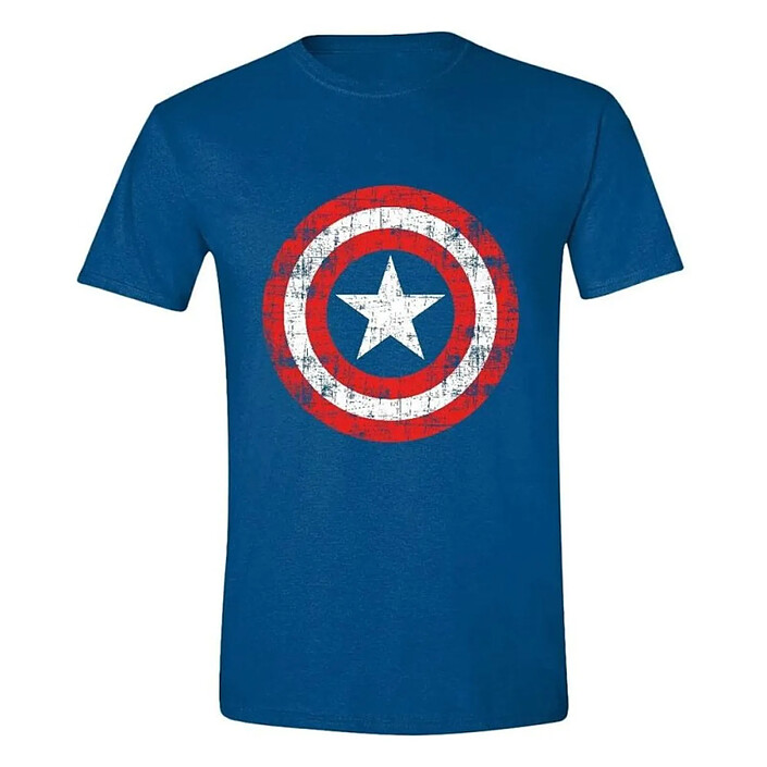 Marvel - T-Shirt Captain America Cracked Shield