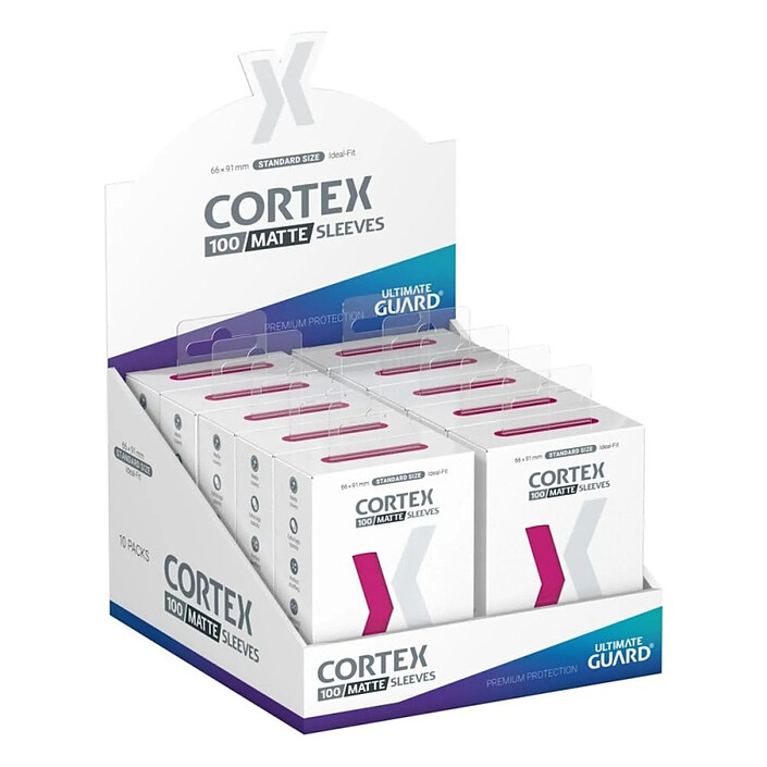 Ultimate Guard - Pack 100 pochettes Cortex Sleeves taille standard Matte Pink pas cher