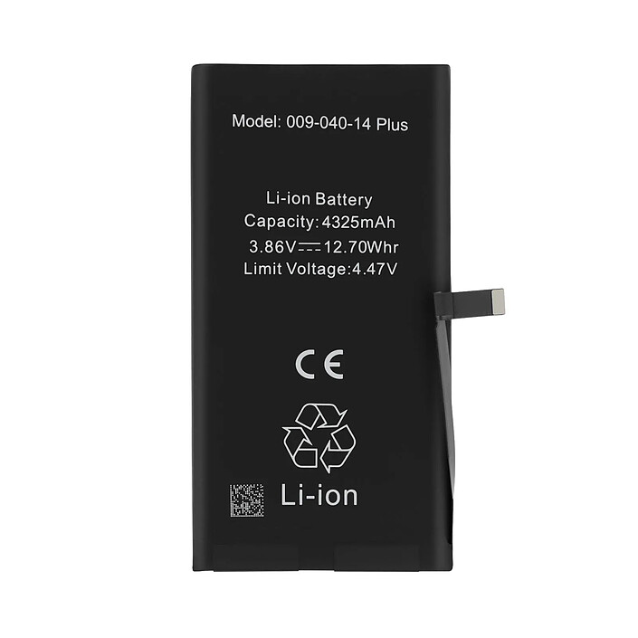 Clappio Batterie interne pour Apple iPhone 14 Plus 4325mAh Puce TI intégré
