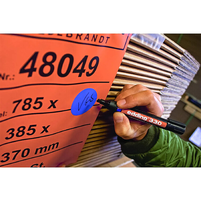 Acheter EDDING Marqueur Permanent 330 Jaune Pointe Biseautée 1-5 mm x 6