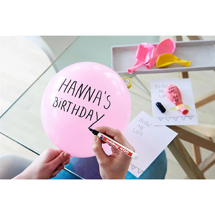 EDDING Marqueur Permanent 400 Marron Pointe Fine 1 mm x 6 pas cher