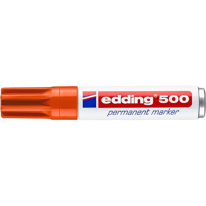 Avis EDDING Marqueur Permanent 500 Corps Alu Orange Pointe Biseautée 2-7 mm x 3