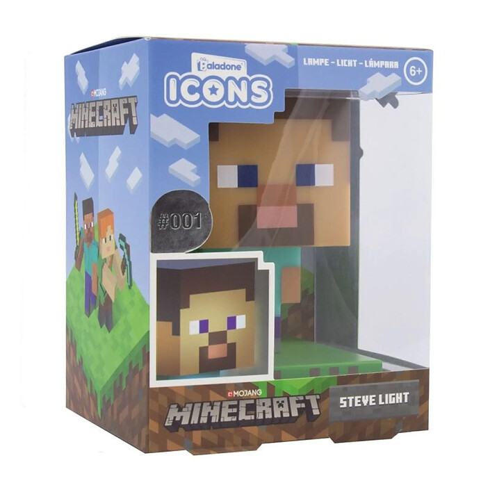 Avis Minecraft - Veilleuse 3D Icon Steve