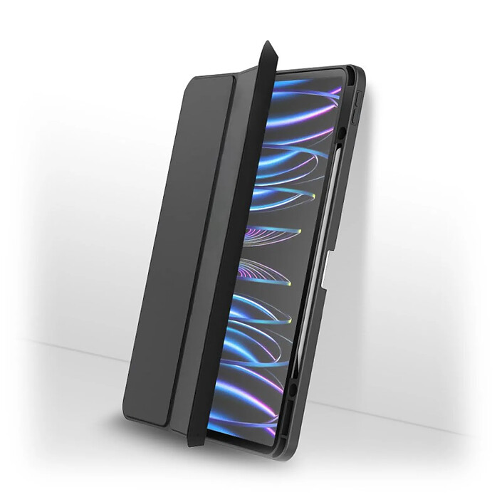 Avis Evetane Etui iPad Pro 12.9 Pouces (2018/2020/2021) Transparent avec Smart Cover et contour Noir