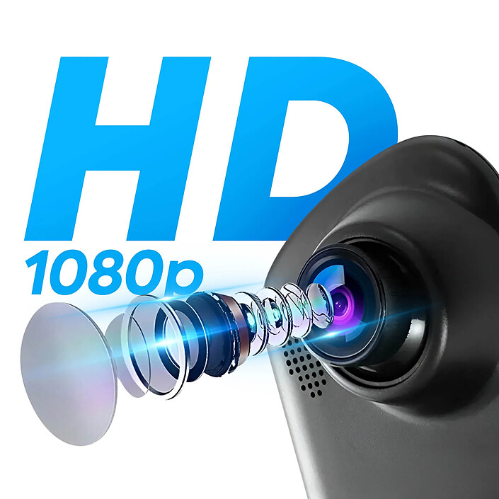 Avizar Dashcam Rétroviseur Avant Arrière HD 1080P Écran 4 pouces Micro Bouton pas cher