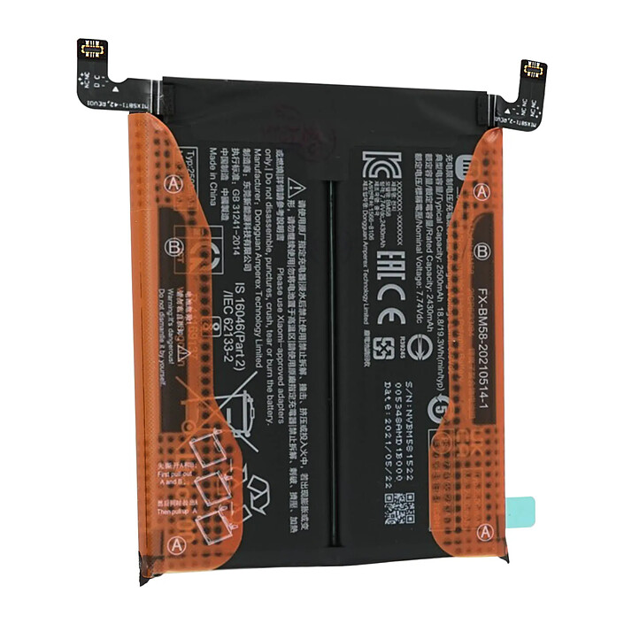 Xiaomi Batterie pour Xiaomi 11T Pro 5000mAh BM58 Noir