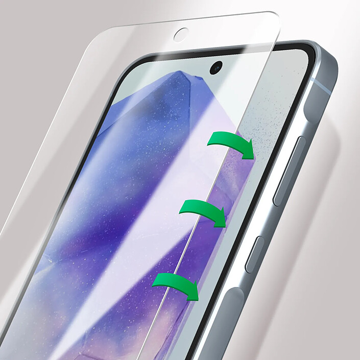 Avis 4smarts Verre Trempé pour Samsung Galaxy A55 Second Glass Dureté 9H Transparent