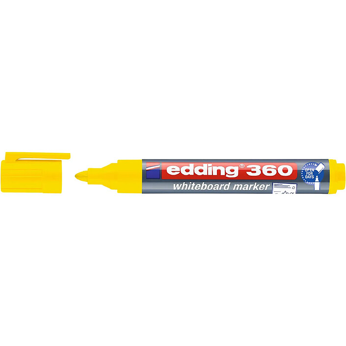 Avis EDDING Marqueur pour Tableaux blancs 360 Jaune Pointe Ronde 1,5-3 mm x 10