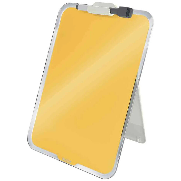 LEITZ Chevalet de bureau en verre Cosy, jaune