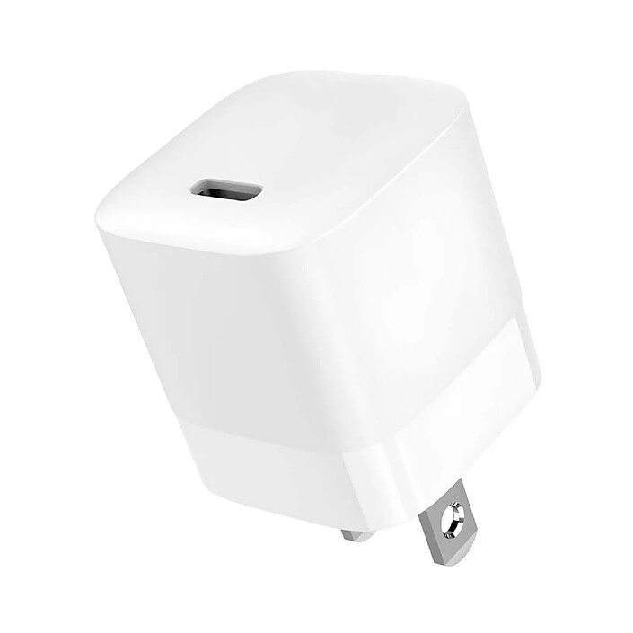 Jaym Chargeur Secteur Rapide USB-C 30W 3A PD Prise US Blanc