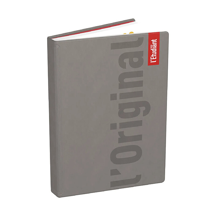L'ETUDIANT Original Agenda Scolaire Journalier 15x20cm 352p Couv PVC taupe
