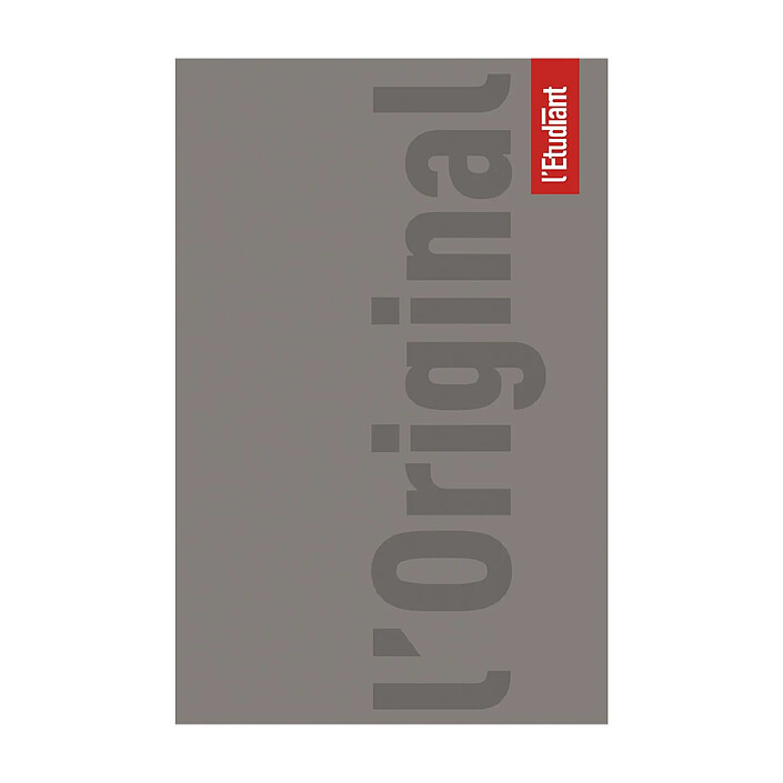 L'ETUDIANT Original Agenda Scolaire Journalier 15x20cm 352p Couv PVC taupe pas cher