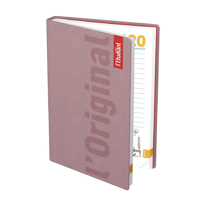 Acheter L'ETUDIANT Original Agenda Scolaire Journalier 15x20cm 352p Couv PVC rose