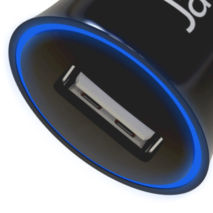 Acheter Jaym Chargeur Voiture USB-A 5W 1A Compact et Léger avec Parasurtenseur Noir